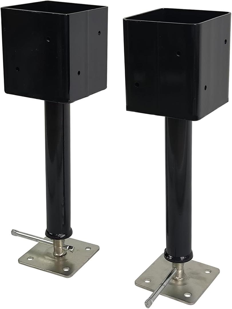 4x4 Screw Jack Post Temporary House Jacks Pole for Home Leveling Lifting Floor Crawlspace Basement Shore Beams, 2 Pack