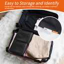 Polecasa Extra Heavy-Duty Laundry Bag 21x24”- Machine Washable Small Storage Bag with Reinforced Handles & Drawstring Closure & ID Tag for College Dorm Travel - Black