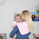 Burp Cloths for Baby Girl - Ultra Absorbent Burping Rags - Anti Shrink Unisex Burpy Clothes - Super Soft Jersey Cotton, Large 21"x10" - Thick for Newborn Cloth Diapers - 6 Pack by Baebae Goods (Pink Clouds)