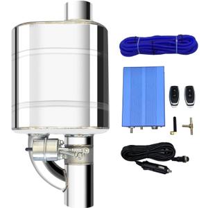 3 Inch Valvetronic Exhaust Cutout with Muffler Cat Back Exhaust System Valve Kit