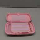 TIKOdirect Carrying Case for Nintendo Switch 2 (2025) & Switch OLED 2021 & Switch 2017, Travel Hard Shell Portable Bag Fit for Joycon & Adapter, Protective Case with 24 Game Card Slots, Pink