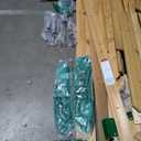 Backyard Discovery Buckley Hill Cedar Wood Swing Set with Wave Slide, Play Deck, Rock Wall Ladder, Belt Swings, Chalkboard, Canopy Roof, Outdoor Playset (Green)