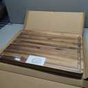 Villa Acacia 24 x 18 Inch Extra Large Wood Carving Board with Juice Groove and Drip Channel - Heavy 1.5" Thick Wooden Cutting Board