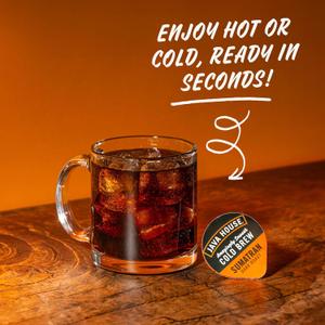 JAVA HOUSE Dark Roast Sumatran Cold Brew Capsules, 1.35 Fluid Ounces (12 Count) Peel and Pour, TSA Approved, Travel Friendly Cold Brew, Hot or Iced, Instant Coffee Concentrate (EXP 06/18/27)
