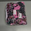 Jiuguva Breast Cancer Awareness Socks Wristbands Set Camo Pink Ribbon Crew Socks (kids sizes) Black Wristbands for Sports