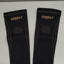 JIQUD Arm compression Sleeve (1 Pair),Copper Elbow Compression Sleeve,Elbow Brace for Tennis Elbow Tendonitis,Full Arm Sleeve for Men & Women,Sports Support & Recovery (Black,M)