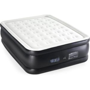 Queen Air Mattress with Built in Pump, 16"/660lbs Max Blow Up Bed, Double-Height Non-Slip Bottom Mattress, Durable & Waterproof Air Bed for Guests Home Camping