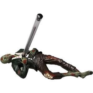Pacific Giftware Desktop Accent Zombie Impaled Pen Holder Tabletop Halloween Decoration Walking Dead Zombie Enthusiast Collectible Figurine