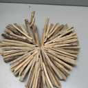 Creative Co-Op Driftwood Heart Shaped Wall Décor, 15.5"L x 20"W
