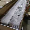 SMARTSTANDARD 34" x 80" White Sliding Barn Door with 6FT Black Hardware