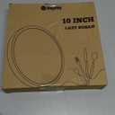 10" Wood Lazy Susan Turntable Organizer, Lazy Susan for Table Top Cabinet Dining Pantry Countertop Cupboard Organization, Decorative Tray for Kitchen Bathroom Decor Coffee Bar Accessories, White (10" with Low Rim)