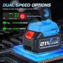 Mxmoonant Electric Fuel Transfer Pump, Cordless Diesel Transfer Pump Battery Powered 13.2GPM Stick Water Transfer with 2 x 2.4Ah Batteries for Diesel, Kerosene, Water