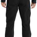 KFUBUO Men's Lightweight Ripstop Tactical Cargo Pants, Water Resistant Hiking Work Pants Relaxed Fit Black (Black) 42W x 32L