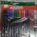 Sharpie Felt Tip Pens, Fine Point Pens (0.4mm), Felt Tip Markers, Assorted Colors, 12 Count - Journaling, Art, Drawing, Markers