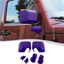 Side Mirror Cover,Rearview Mirrors Decoration Trim Kit Fit for 2007-2018 Jeep Wrangler JK JKU(Purple)