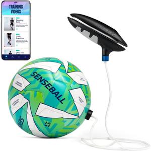 Soccer Ball & New Improved App | Daily Training Equipment for Young Players | Improve Skills & Control with Professional Soccer Coach Program & 50+ Exercise Videos