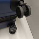 AmazonBasics 68 cm Navy Blue Hardsided Check-In Trolley M