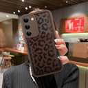 MOWIME Compatible with Samsung Galaxy S23 Plus Case with Card Holder, Cheetah Print Shockproof Soft TPU Protective Case Women Girls, Anti Scratch Wallet Case for Galaxy S23 Plus 6.6 Inch, Brown