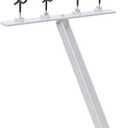 4 Head Fishing Rod Holder, 360 Adjustable Fishing Rod Holder Aluminum PVC Coated Boat Fishing Holder (X-Large)