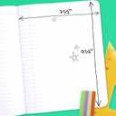 Mead Composition Notebook, Wide Ruled 7.5" x 9.75" Paper, 100 Sheets, Assorted Pastel Colors, 6 Pack (950154)