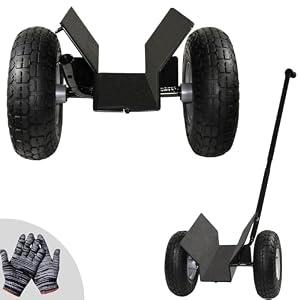 Heavy Duty Panel Dolly & Drywall Cart, Door Dolly 800lbs Weight Capacity, 10" All-Terrain Pneumatic Wheels Detachable Handles for Versatile Material Handling