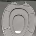 Little2Big Toilet Seat with Built-In Potty Training Seat, Slow Close, Durable Plastic, Made in USA, ROUND, White