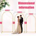 2 Pack Arch Backdrop Stand (7.2FT/6FT), Balloon Arch Stand, Metal Background Arch Stand, Backdrop Arch Frame, Wedding Arch for Backdrop