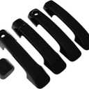 NewYall Black Exterior Door Handle Covers for Toyota Sequoia Tundra 2007-2021 Outer Front Rear Left Driver Right Passenger Side
