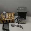 Mr. Coffee Compact Espresso Maker, Espresso Machine With Steam Wand, 15-Bar Pump Automatic Espresso Machine