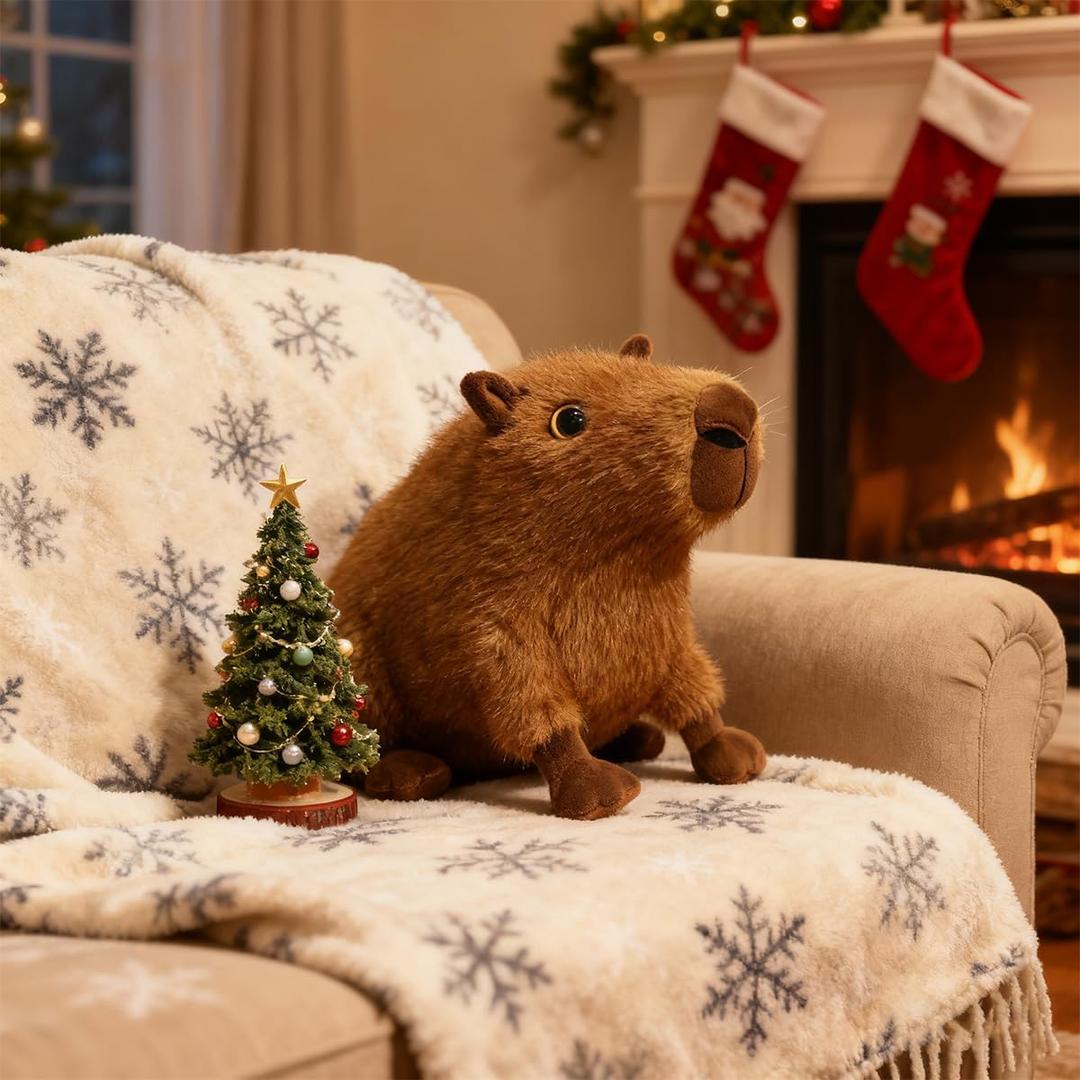 Cute Capybara Plush Stuffed Animal, 8.67inch Soft Capybara Plushie Kawaii Stuffed Toy, for Kids & Collectors