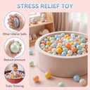Clear Ball Pit Balls - Crush Proof Plastic Toy Balls for Boys and Girls, 500 PACK
