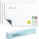 HOMiDEK Magnetic Whiteboard for Fridge, 3 Pack Small Magnetic Dry Erase Boards with 4 Markers & 1 Eraser, Reusable Blank Magnet White Board Sheets for Home, Kitchen, Office, Classroom - 13 x 20