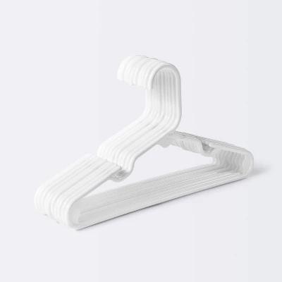 Plastic Baby Hangers, Pack of 60, Ultra Slim Closet Hangers, Non-Slip, Space-Saving, Sturdy, 11" W x 6.1" H (for Children Aged 0-6 Years), White, UAPY0660W