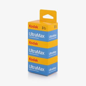 Kodak Ultramax 400 Color Print Film 36 Exp. 35mm DX 400 135-36 (108 Pics) (Pack of 3)