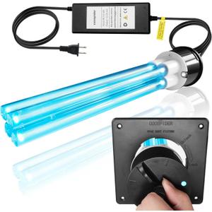 Powerful 80W HVAC Duct UVC Light, High-Power Duct Sanitizer UV Light with Ceramic Base, Dual H-Tube Design for Long-Lasting Performance - Perfect for Homes, Offices, Hospitals, Mall and Large Spaces