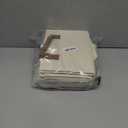 StorageWorks Storage Baskets for Shelves, Foldable Fabric Closet Storage Bins with PU Handles, Fabric Storage Bins Clothes Organizer, Ivory White, 3-Pack, Large