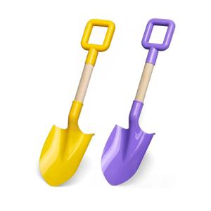 Kids Garden Tool Shovels Toys, 16" Long Kids Beach Spades Sand Shovels Toys for Adults Gardening Tools Garden Kit Travel Sandbox Toy Sturdy Snow Scoop Durable Wood Handle Spade for Digging Sand Snow