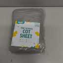 Cot Sheet for Standard Size Daycare/Pre-School Cot Kids Nap Mat Sheet 23" x 51", Childrens Naptime Cot Sheet, Breathable Nap Mat for Boys and Girls, Grey