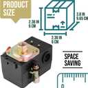 Heavy Duty Air Compressor Pressure Switch Control 90-125 psi Single Port, 26A Replaces