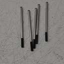 HeTaoCat Gel Rollerball Pen Refills, Roller Ball Fine Point 0.5mm, Black Ink Refill Pack of 5 - Replaceable Ballpoint Pen Refills Medium Point (Black)