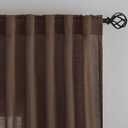 1 Panel Curtain Brown 37x106 