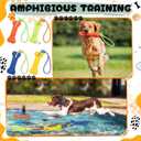 Skylety 4 Pack Floating Dog Toy with Rope Handle | EVA Dog Bumper Throw Stick for Water Training Fetch Retrieving Pool Water Toy for Beach Diving Pool Yard Summer Outdoor Play