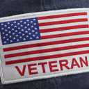 The Veteran Hat for Men Women, Funny Adjustable Cotton Embroidered Military Baseball Cap (One Size, Navy)