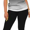 Mrskoala Women Two Piece Outfits Summer Sweatsuits Matching Jogger Sets Loungewear Tracksuit Gradient Black XL