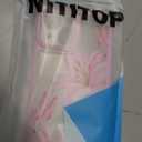 NITITOP Compatible with iPhone 15 Case Cute Durable Lily Flower Floral Butterfly Pattern for Women Girls Color Frame Slim Shockproof Protective Phone Cover - Pink