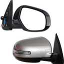 Passenger Side Mirror Replacement Fit for 2013-2020 Mitsubishi Outlander Car Rear View Mirror Side Mirrors Assembly Electric Adjustment, Electric Folding, Turn Light, Heating(Not Fit Outlander Sport)