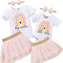 Honykids Big Sister Little Sister Matching Outfits Baby Girl Romper 1Pack