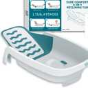 The First Years Sure Comfort 4-in-1 Reclining Bathtub – All-in-1 Bathtub for Newborn to Toddler