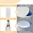 Fivenl 5 Pcs Metal Pleated Cylinder Pedestal Stands for Party, Heavy Duty White Round Cake Pedestal Stand Flower Plant Display Plinth Pillars for Wedding Birthday Event Decor