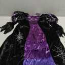 Spooktacular Creations Fairytale Witch Cute Witch Costume Deluxe Set with Broom for Girls (Toddler(3-4 yrs), Purple)